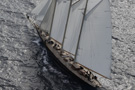 The yacht Atlantic sailing...