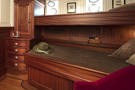 The schooner Atlantic, guest ensuite stateroom with two single (bunk) beds...